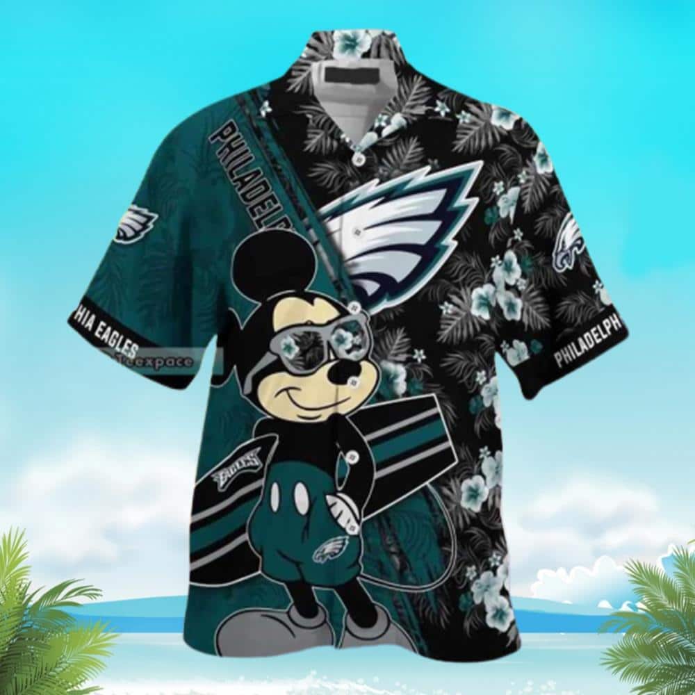 Mickey Mouse Disney NFL Philadelphia Eagles Hawaiian Shirt