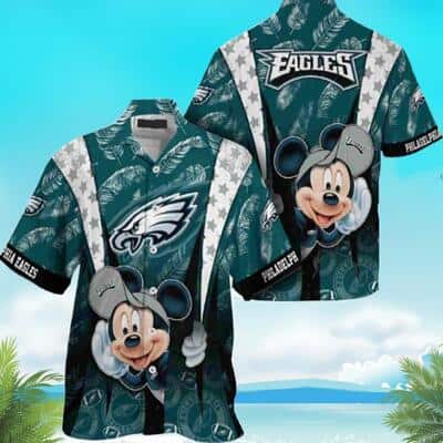 Cool Disney Mickey Mouse NFL Philadelphia Eagles Hawaiian Shirt