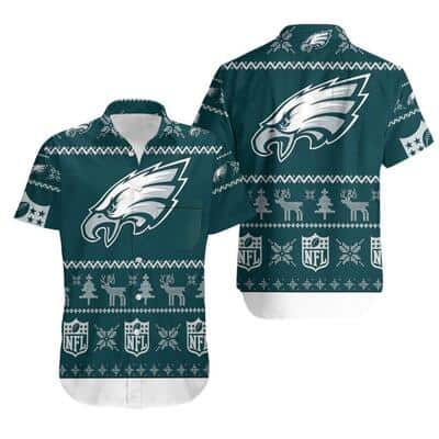 Philadelphia Eagles Hawaiian Shirt Christmas Gift For Beach Lovers