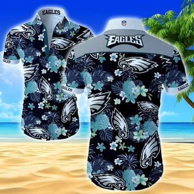 NFL Philadelphia Eagles Hawaiian Shirt Tropical Pineapple Pattern