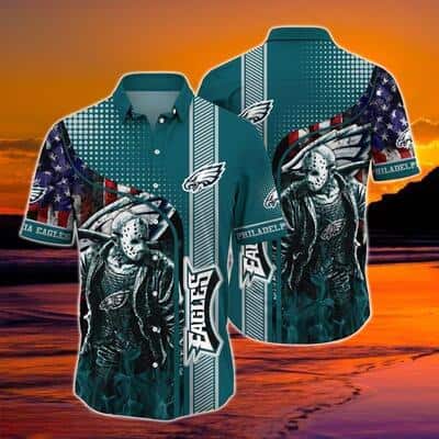 Jason Voorhees NFL Philadelphia Eagles Hawaiian Shirt
