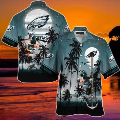 Mickey Mouse Disney NFL Philadelphia Eagles Hawaiian Shirt Summer Gift For Men
