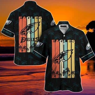 Vintage NFL Philadelphia Eagles Hawaiian Shirt Beach Gift For Dad