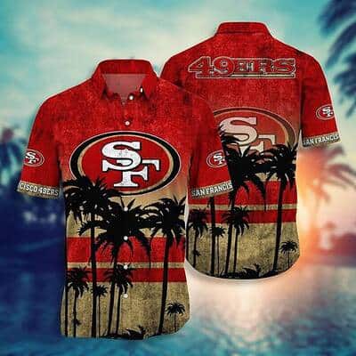 Vintage NFL San Francisco 49ers Hawaiian Shirt Summer Beach Gift