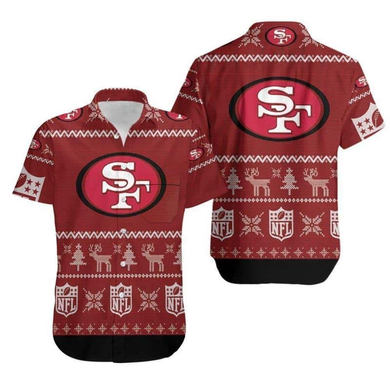 NFL San Francisco 49ers Hawaiian Shirt Christmas Gift For Football Fans
