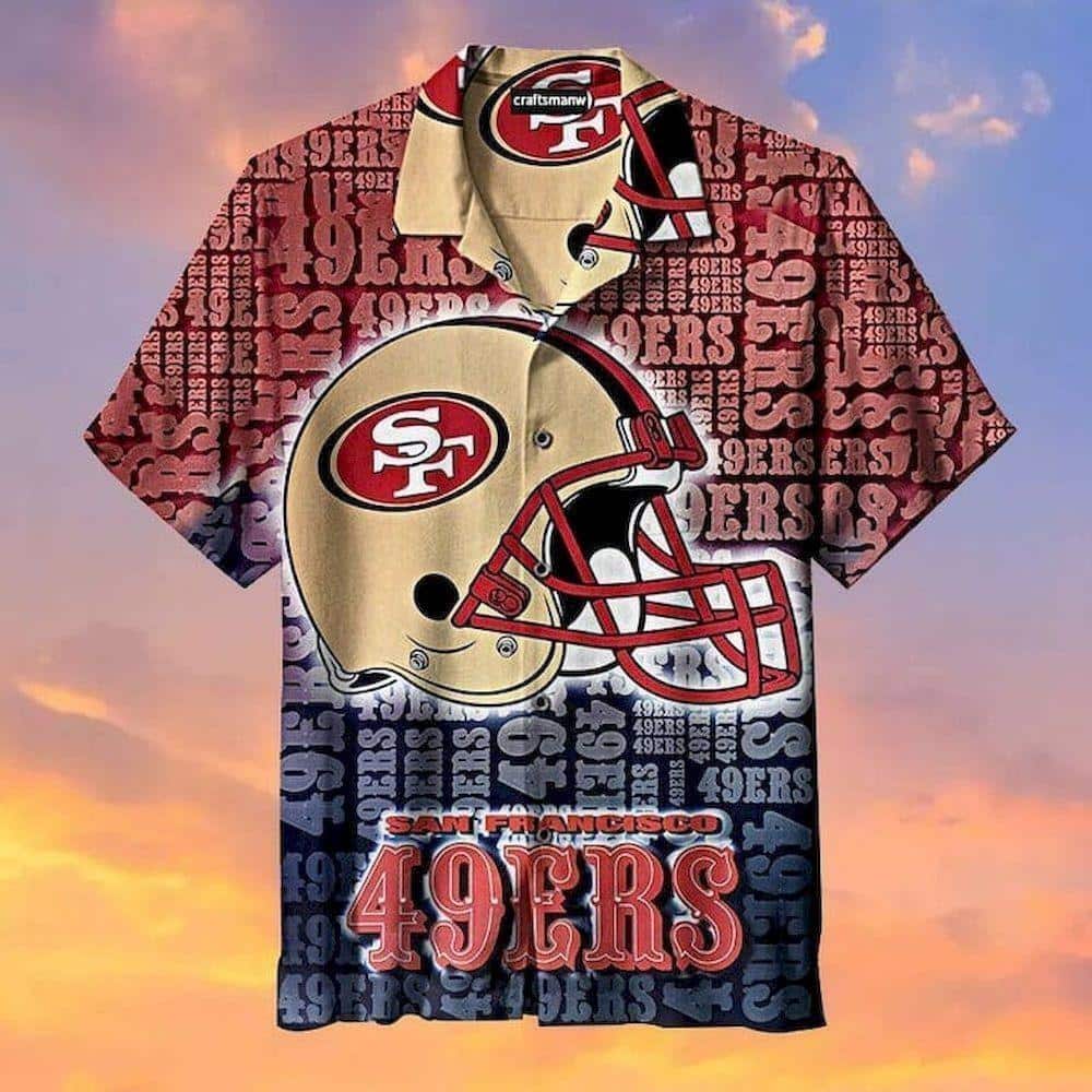 NFL San Francisco 49ers Hawaiian Shirt Football Gift For Dad