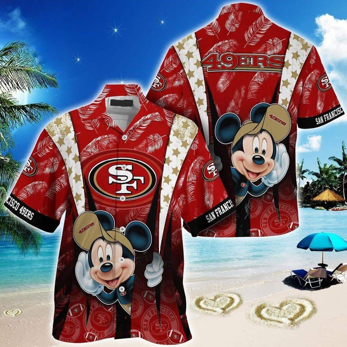 Cool Mickey Mouse NFL San Francisco 49ers Hawaiian Shirt