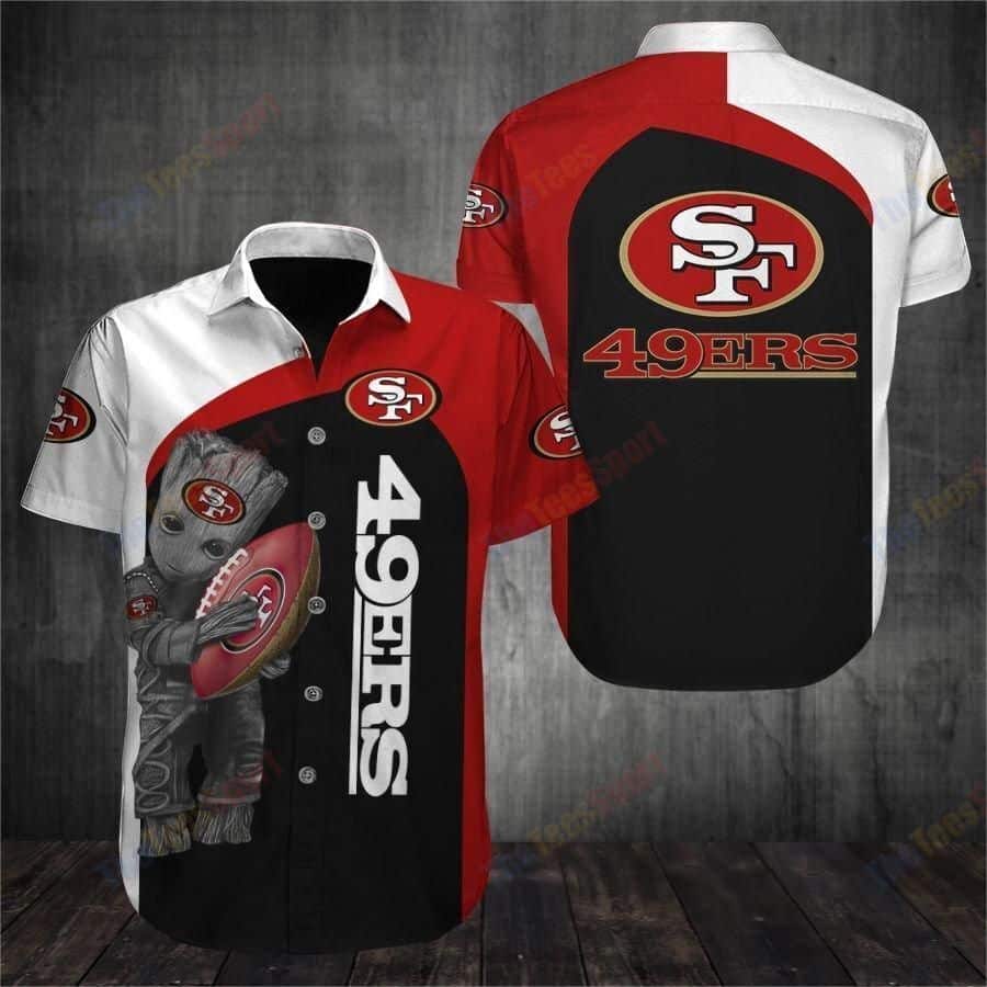 Groot Loves NFL San Francisco 49ers Hawaiian Shirt