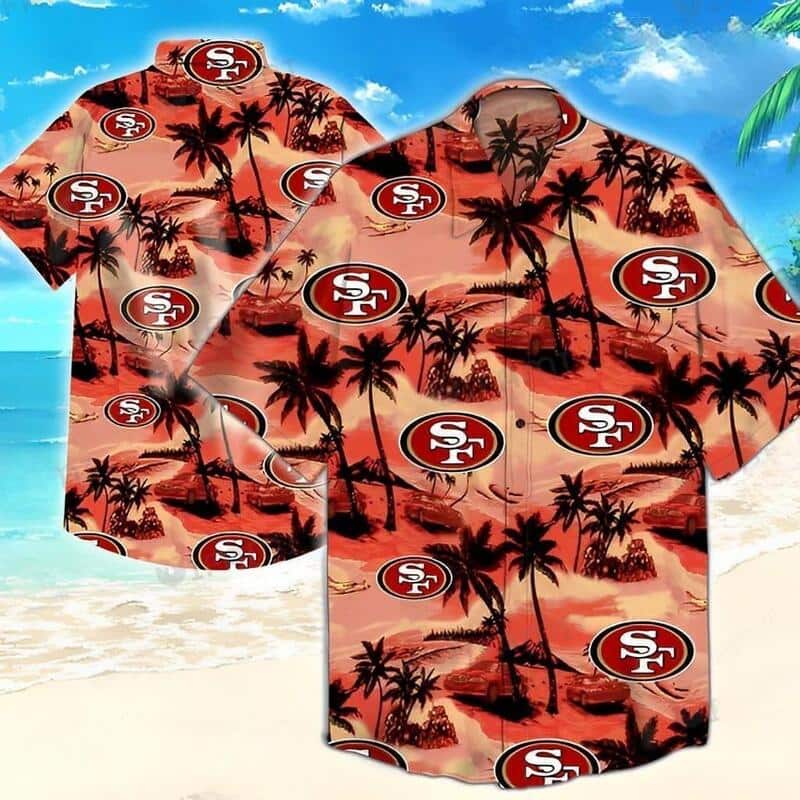 Vintage NFL San Francisco 49ers Hawaiian Shirt Gift For Football Fans