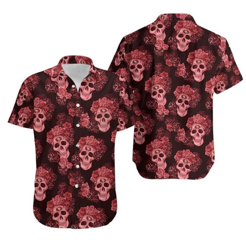 San Francisco 49ers Hawaiian Button Up Shirt