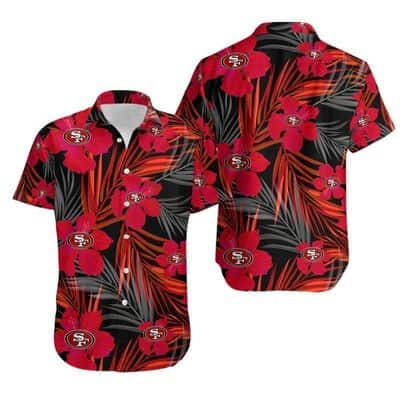 NFL San Francisco 49ers Hawaiian Shirt Hibiscus Flower Pattern Beach Gift