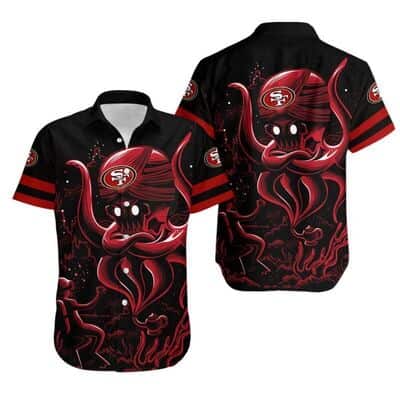 NFL San Francisco 49ers Hawaiian Shirt Octopus Gift For Beach Lovers