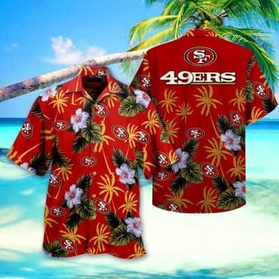 NFL San Francisco 49ers Hawaiian Shirt Beach Gift For Dad
