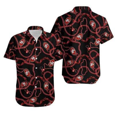 NFL San Francisco 49ers Hawaiian Shirt Football Gift For Dad From Son