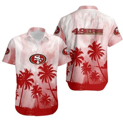 NFL San Francisco 49ers Hawaiian Shirt Coconut Trees