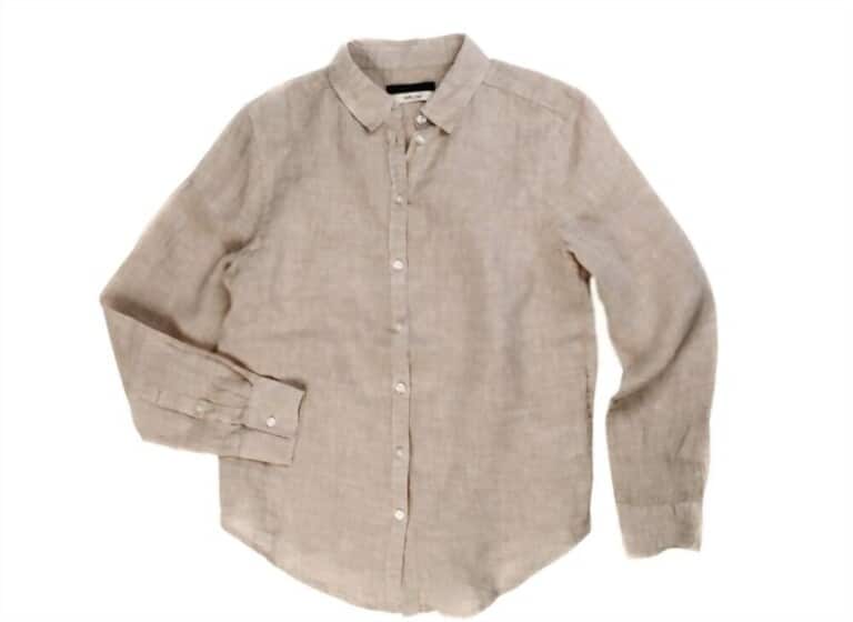 a grey linen shirt isolated on the white background a grey linen shirt isolated on the white background