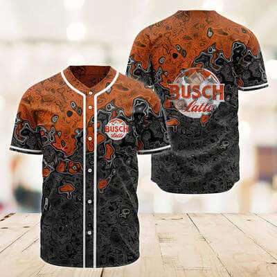 Busch Latte Baseball Jersey Abstract Holographic Beer Lovers Gift