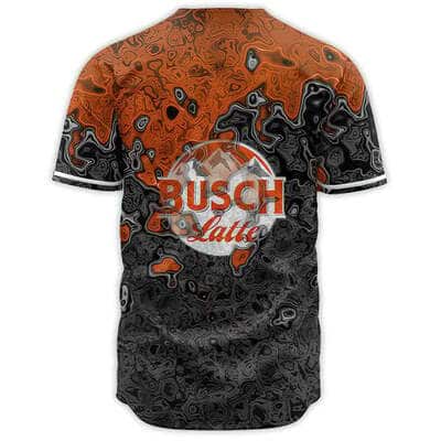 Busch Latte Baseball Jersey Abstract Holographic Beer Lovers Gift