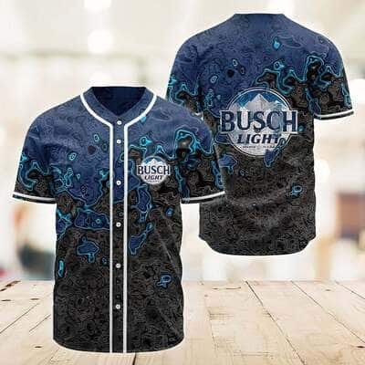 Busch Light Baseball Jersey Abstract Holographic Beer Lovers Gift