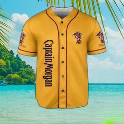 Captain Morgan Yellow Baseball Jersey Gift For Him