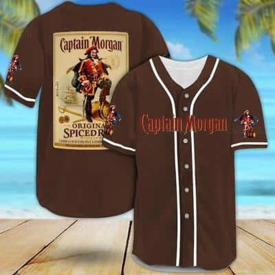 Captain Morgan Baseball Jersey Birthday Gift For Dad