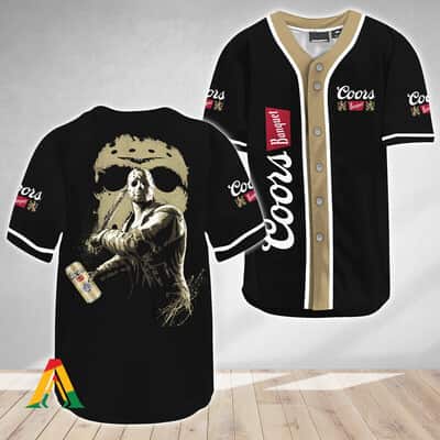 Coors Banquet Baseball Jersey Jason Voorhees Friday The 13th