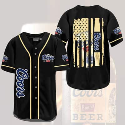 Flag Coors Banquet Baseball Jersey Beer Lovers Gift