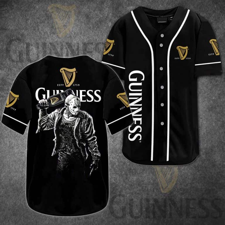Guinness Baseball Jersey Jason Voorhees Friday The 13th