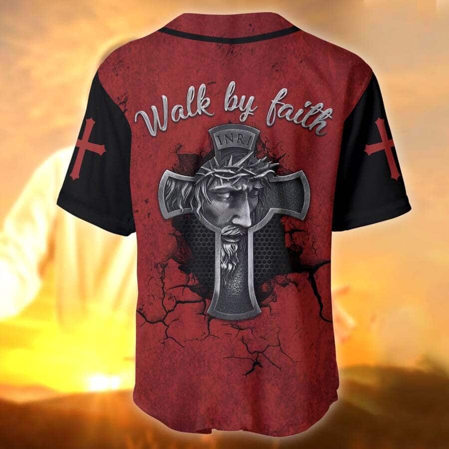Jesus Baseball Jersey Walk By Faith