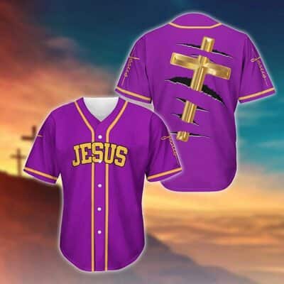 Jesus Baseball Jersey Christian Cross All Over Print