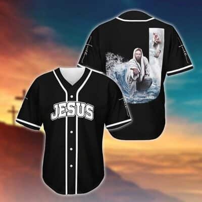 Black Jesus Baseball Jersey Christian Gift For Friends