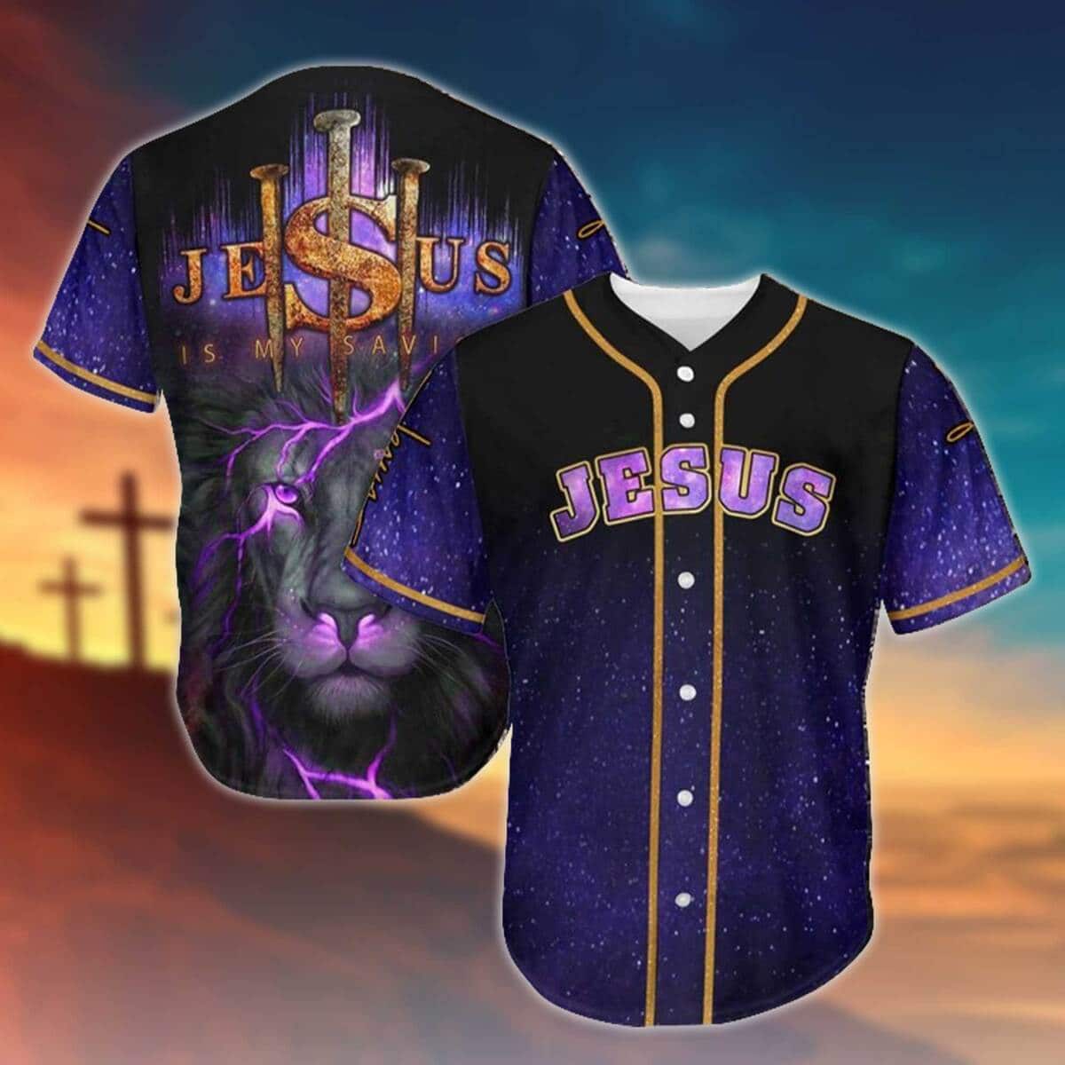 Jesus Baseball Jersey Lion All Over Print
