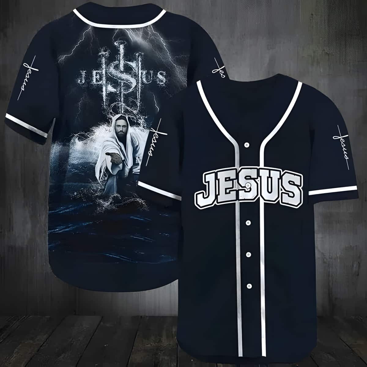 Jesus Baseball Jersey Hold My Hand Christian Gift For Friends