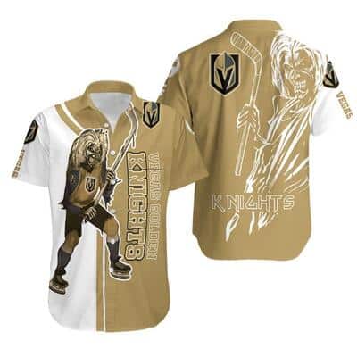 NHL Zombie And Vegas Golden Knights Hawaiian Shirt For Hockey Fans
