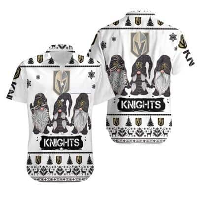 Gnomes NHL Vegas Golden Knights Hawaiian Shirt Christmas Gift For Hockey Fans