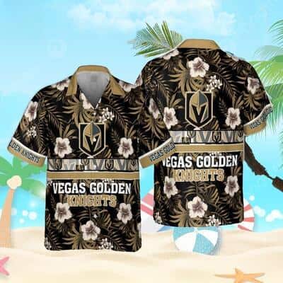 NHL Vegas Golden Knights Hawaiian Shirt Hibiscus Pattern Best Beach Gift