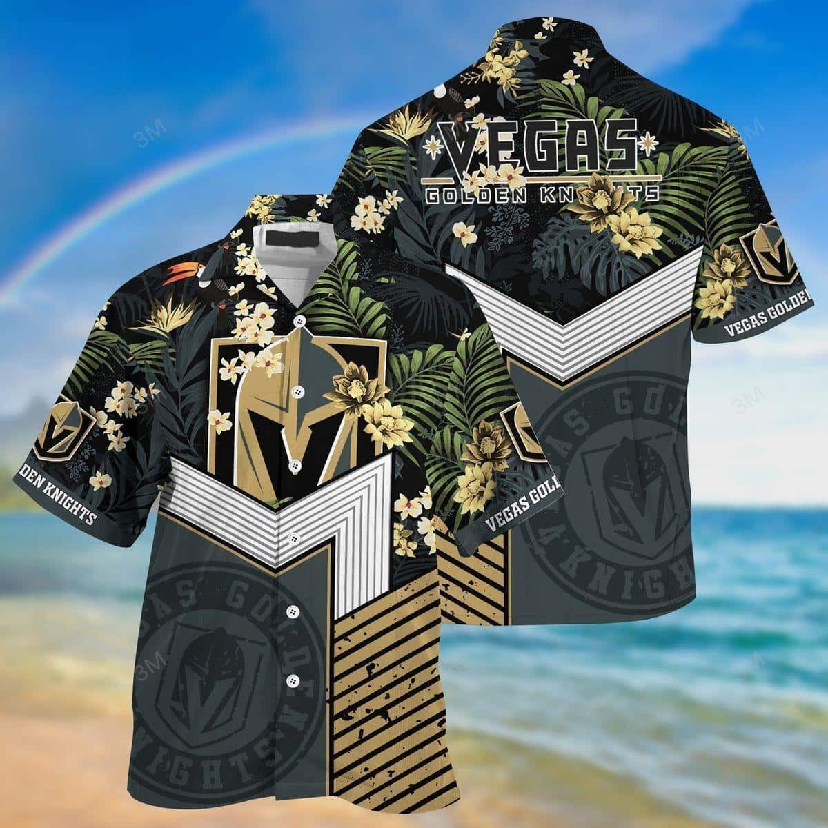 NHL Vegas Golden Knights Hawaiian Shirt Summer Beach Gift