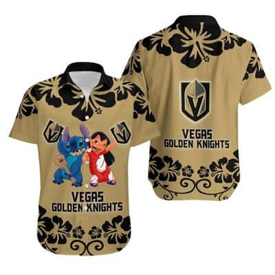 Lilo & Stitch Aloha NHL Vegas Golden Knights Hawaiian Shirt
