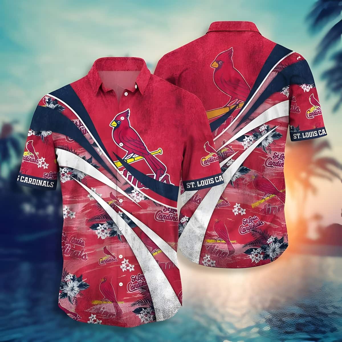 Red Aloha MLB St. Louis Cardinals Hawaiian Shirt Best Beach Gift