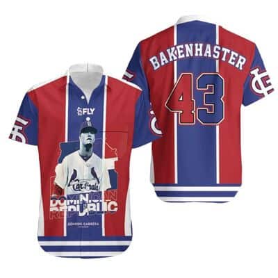 43 Dave Bakenhaster MLB St. Louis Cardinals Hawaiian Shirt Gift For Baseball Fans