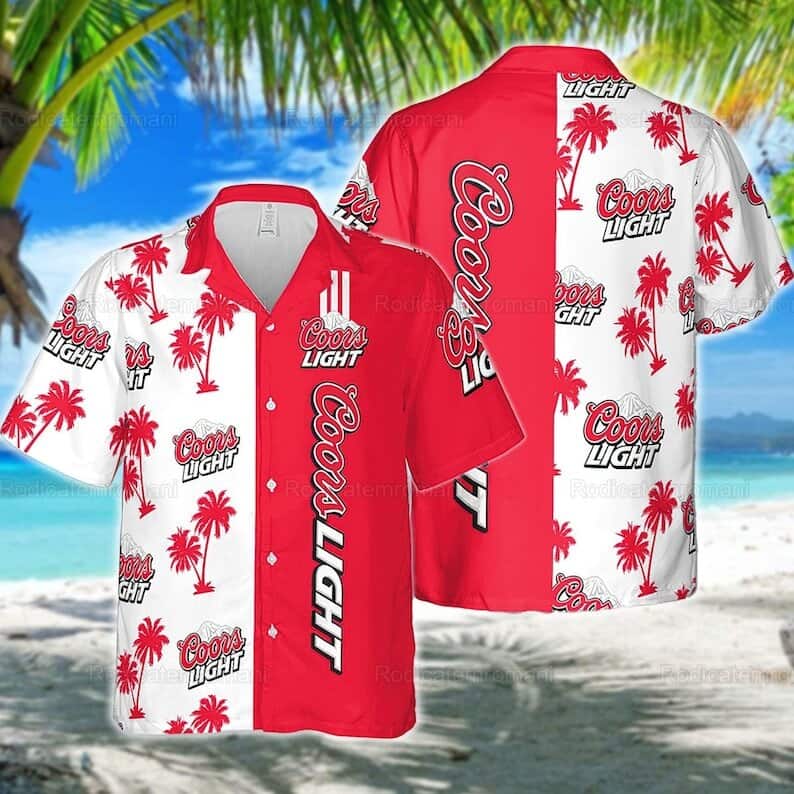 Coors Light Best Dad Ever Island Custom Name Hawaiian Shirt Love Beer Gift  - Limotees