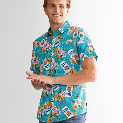 Summer Aloha Miller Lite Hawaiian Shirt Gift For Beer Lovers