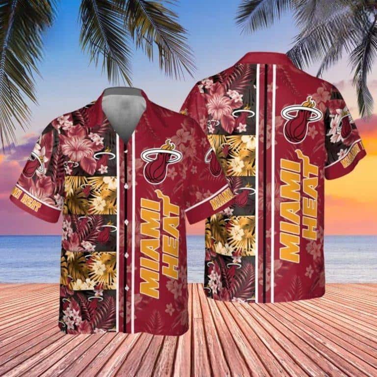 Summer Aloha NBA Miami Heat Hawaiian Shirt Tropical Flower Pattern