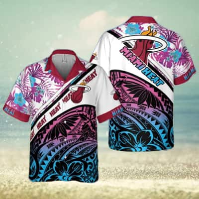 Aloha NBA Miami Heat Hawaiian Shirt Tropical And Polynesian Pattern