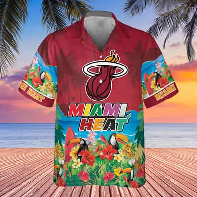 Summer Aloha NBA Miami Heat Hawaiian Shirt Gift For Beach Lovers