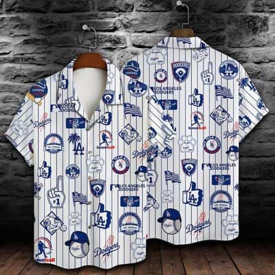 MLB Los Angeles Dodgers Hawaiian Shirt Baseball Pattern Beach Gift For Him