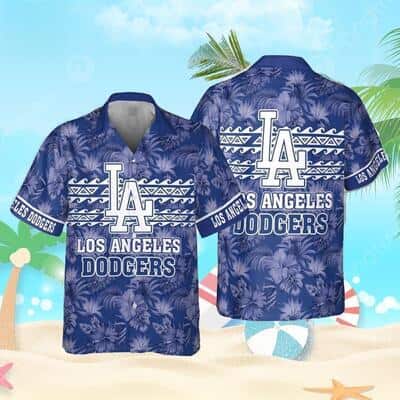 Aloha MLB Los Angeles Dodgers Hawaiian Shirt Hibiscus Pattern Baseball Fans Gift
