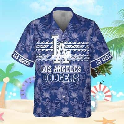 Aloha MLB Los Angeles Dodgers Hawaiian Shirt Hibiscus Pattern Baseball Fans Gift