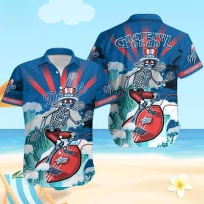 MLB Los Angeles Dodgers Hawaiian Shirt Grateful Dead Summer Vacation Gift
