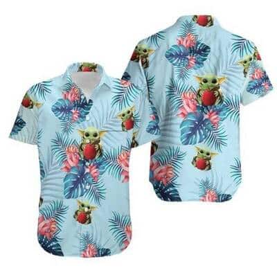 Aloha Baby Yoda Star Wars Hawaiian Shirts Beach Gift For Mandalorian Fans